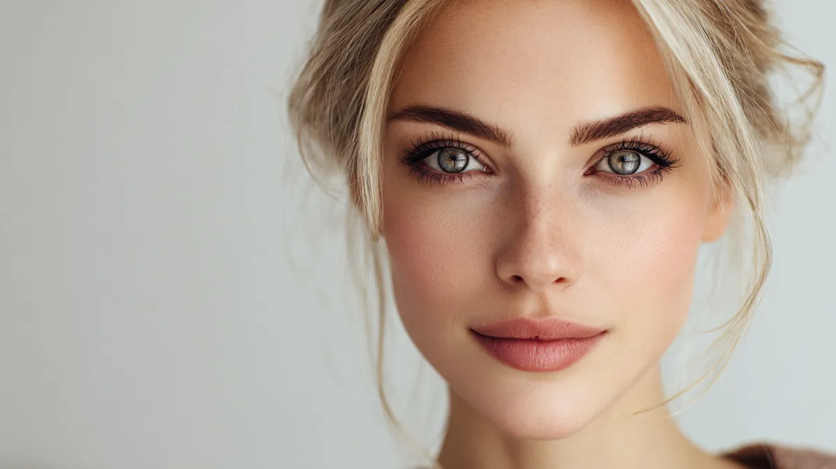 Woman with radiant, glowing skin
